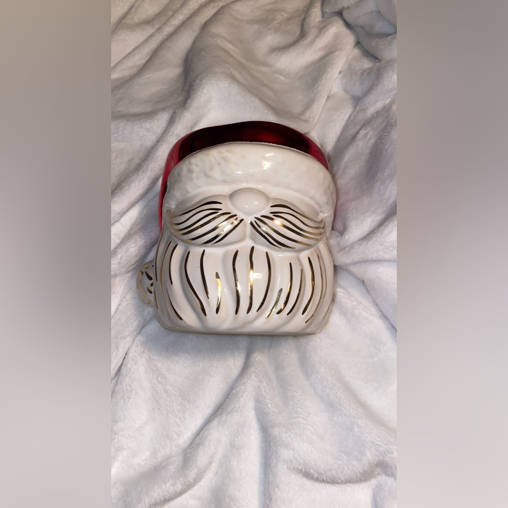 Bath and Body Works Santa 3 Wick Candle Holder